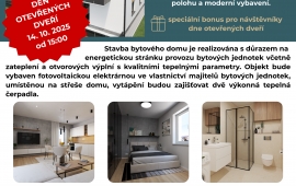 Novostavba. Byt č.2, dispozice 1+kk, komora, terasa, parkovací stání